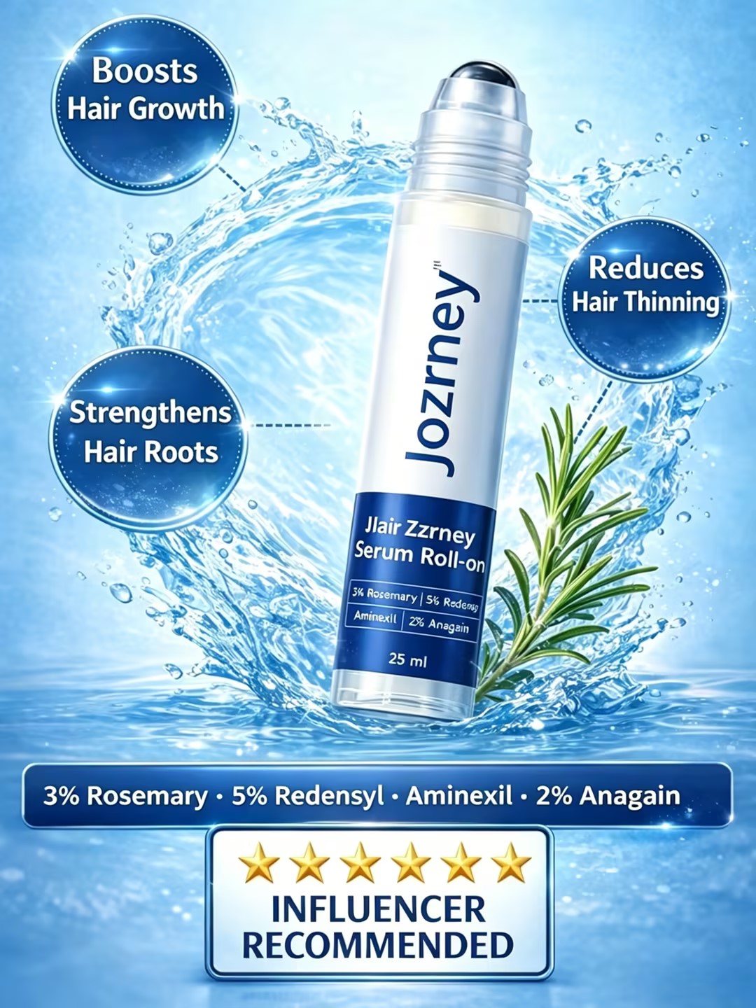 Jozrney Hair Growth Roll on Serum