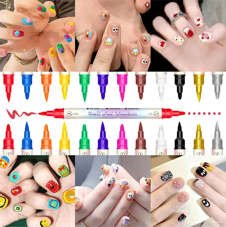 🏆Champion Fan Football Nail Drawing Pens Set